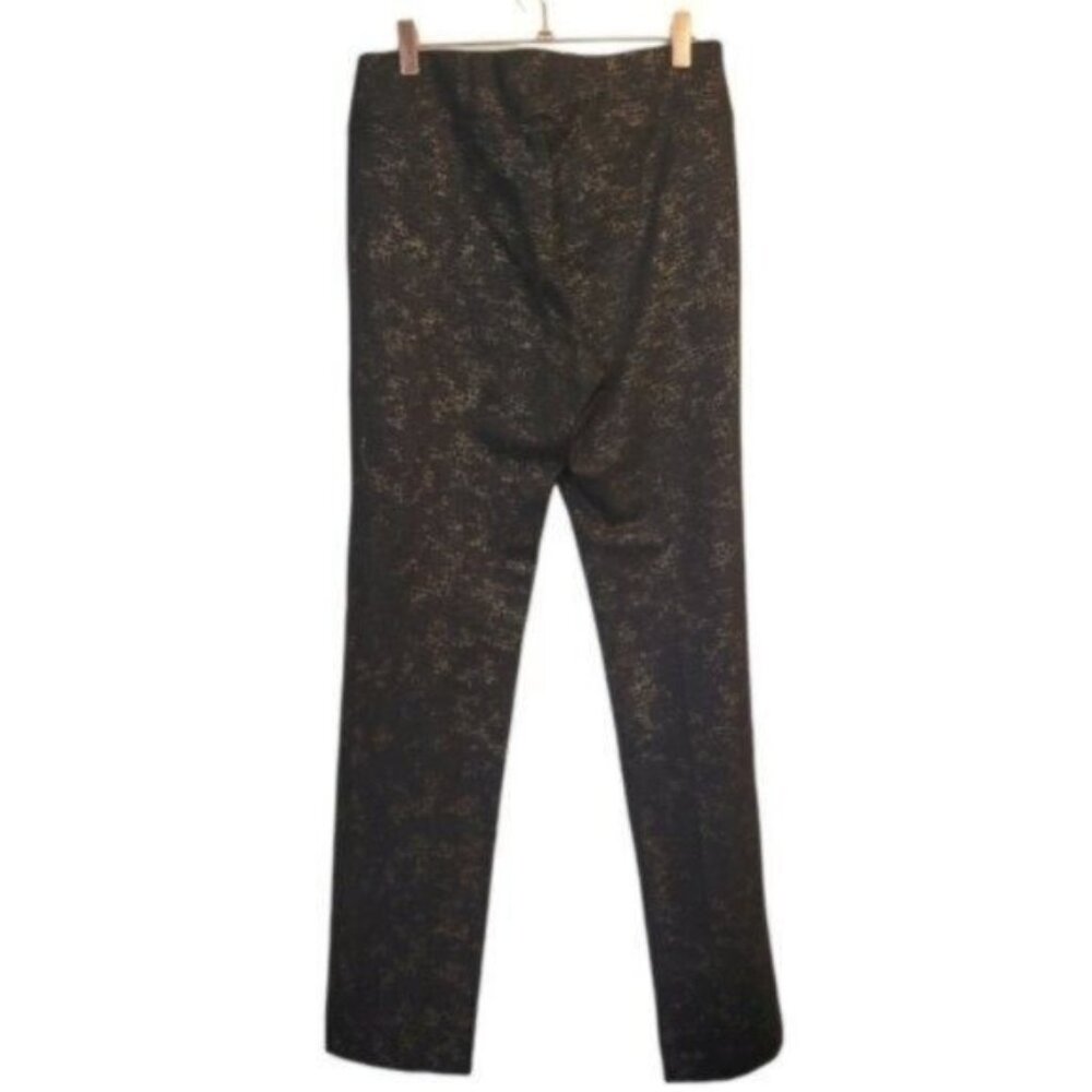LG Lena Gabrielle | High Rise Slim Pull on printed Pants Rose Gold Black - Picture 2 of 6